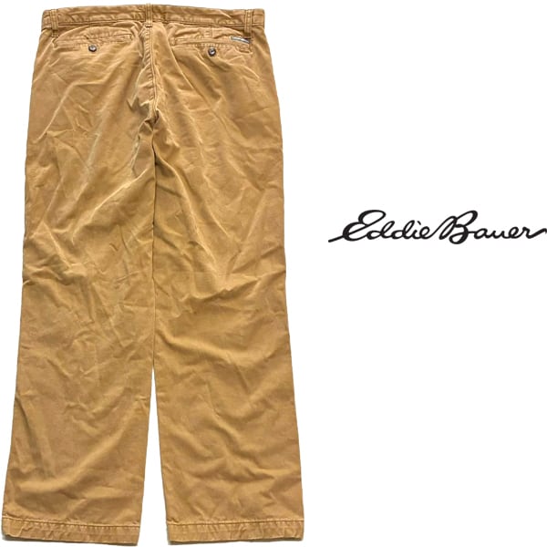 1点物◇エディーバウアーEddie Bauerチノパン中古パンツ古着Lメンズ34