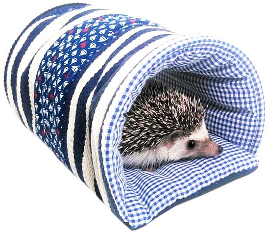 【小動物用品】みんなのトンネルマリン レッド/ブルー
