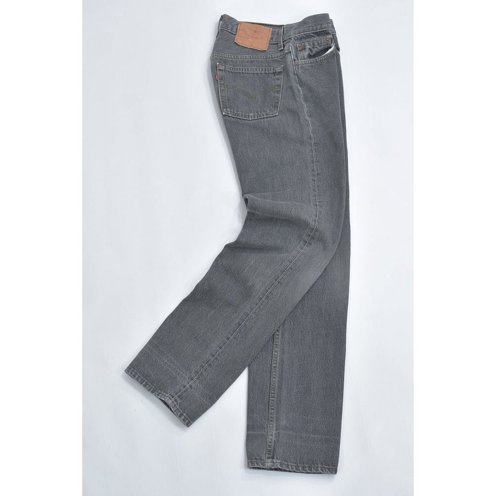 90s USA製 Levi's リーバイス 501 先染め ブラック デニム パンツ