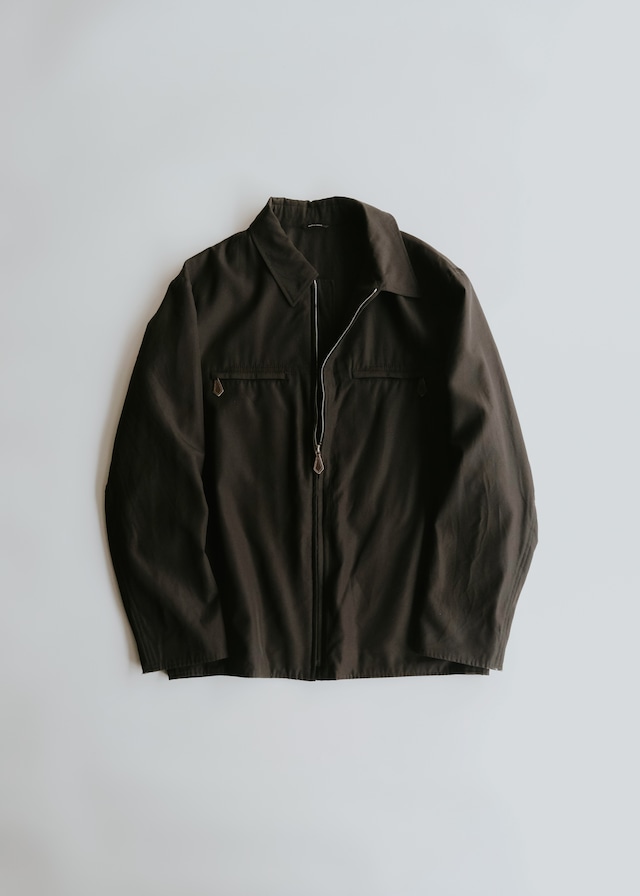 10's- HERMÈS wool gabardine drizzler type jacket