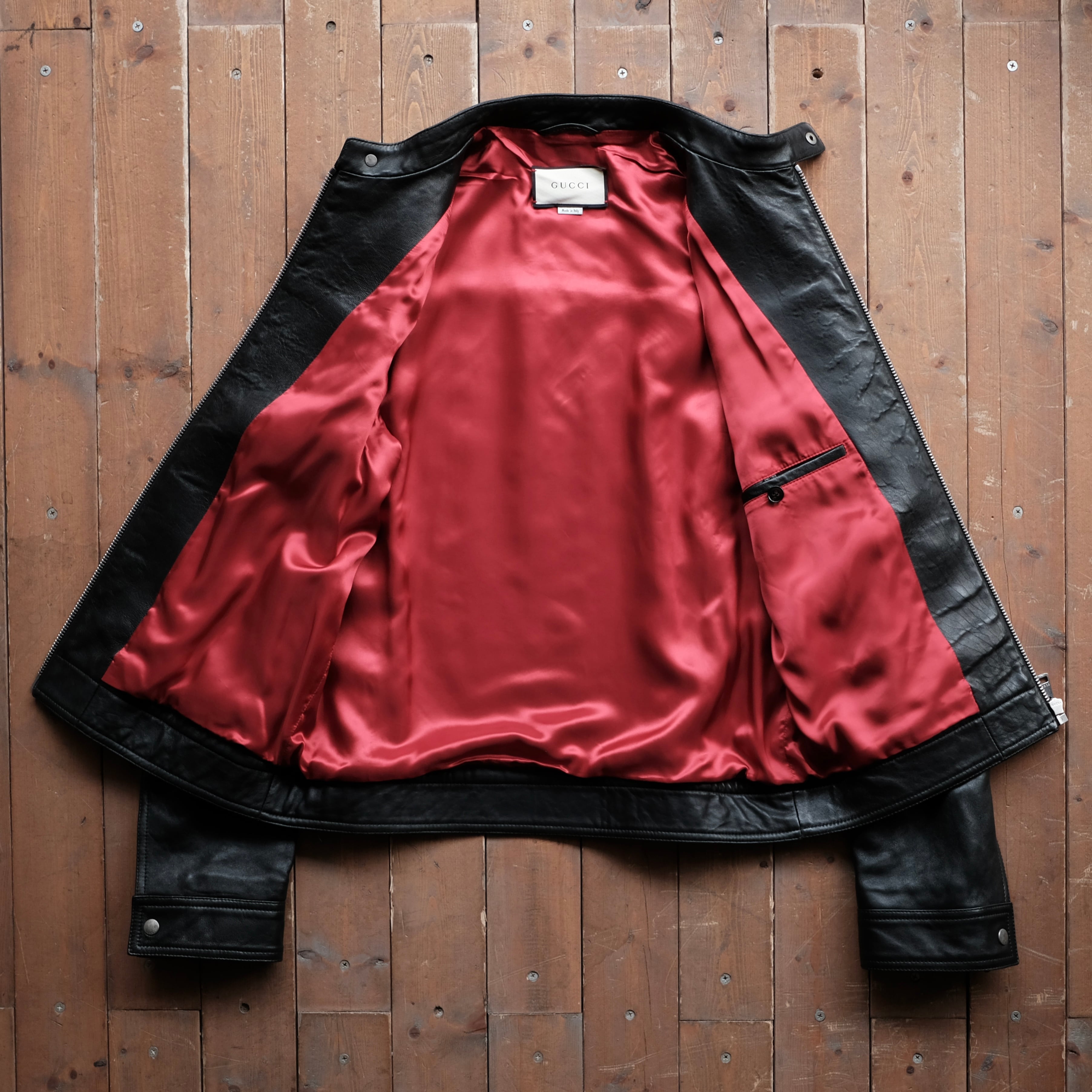GUCCI ミケーレ期 SINGLE RIDERS LEATHER JACKET | safarionline