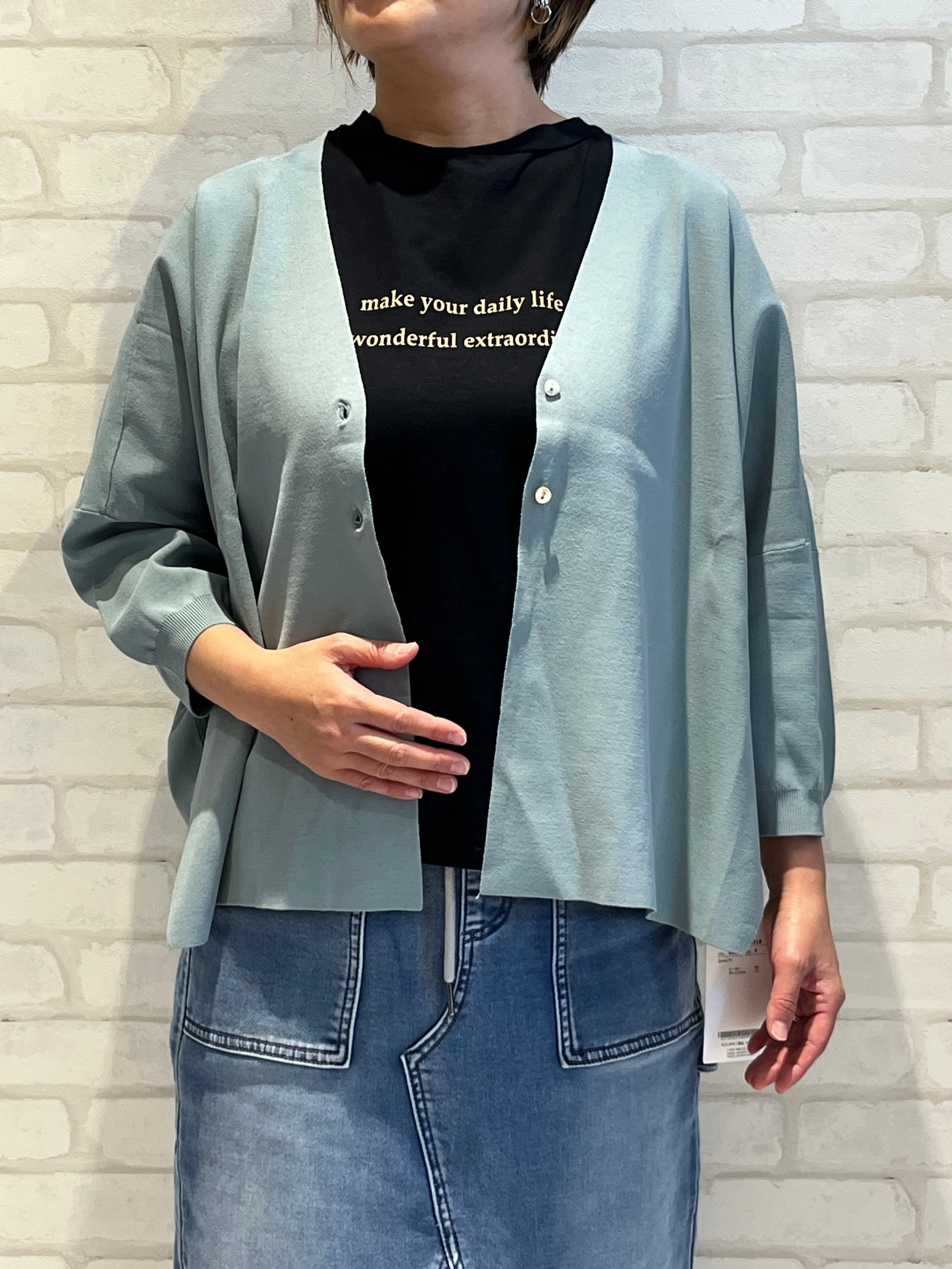 ATELIER SIX/11256318/さらっとカーディガン(ミントグリーン)