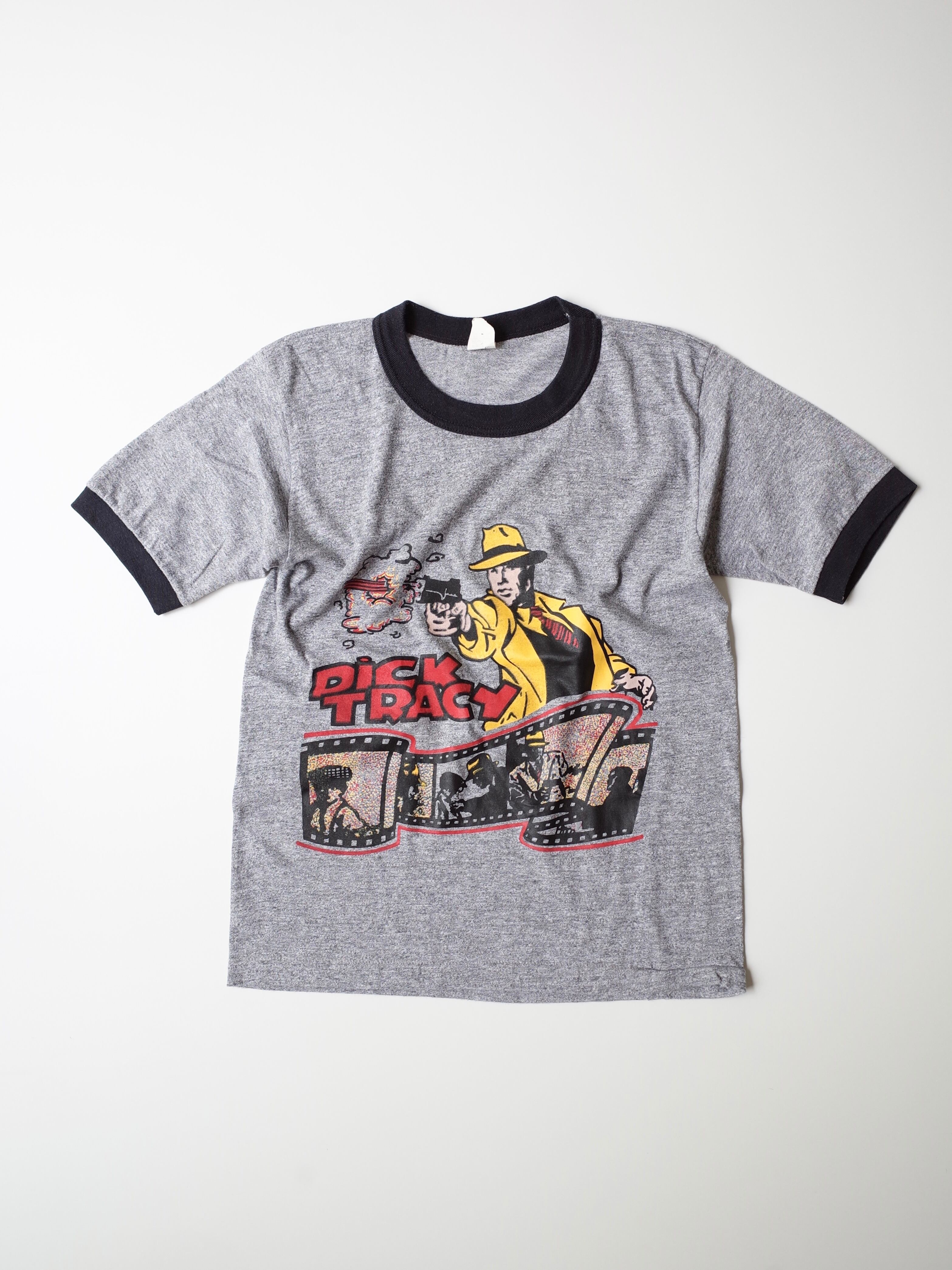 80s DICK TRACY ringer tee