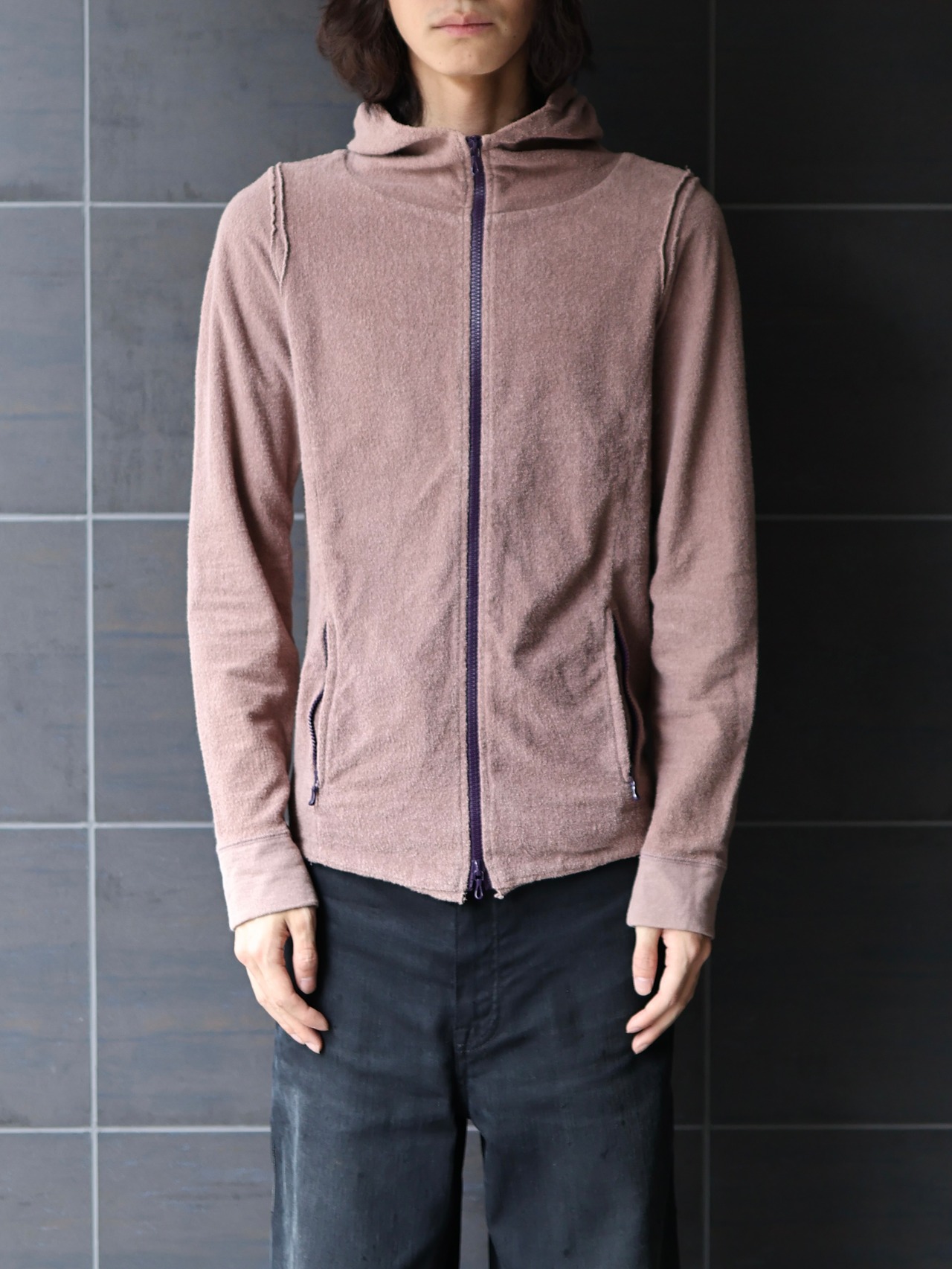 【ripvanwinkle】towel zip up hoodie