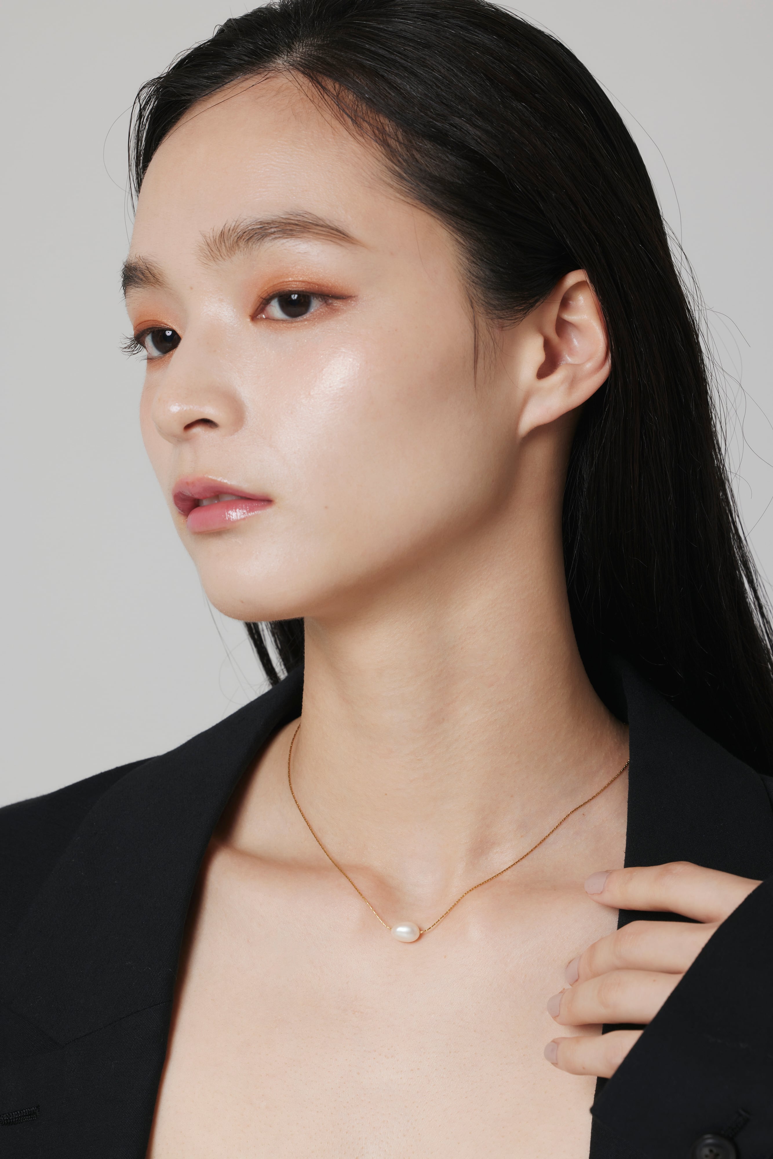 0.6mm 淡水パール ネックレス MN223 | emu