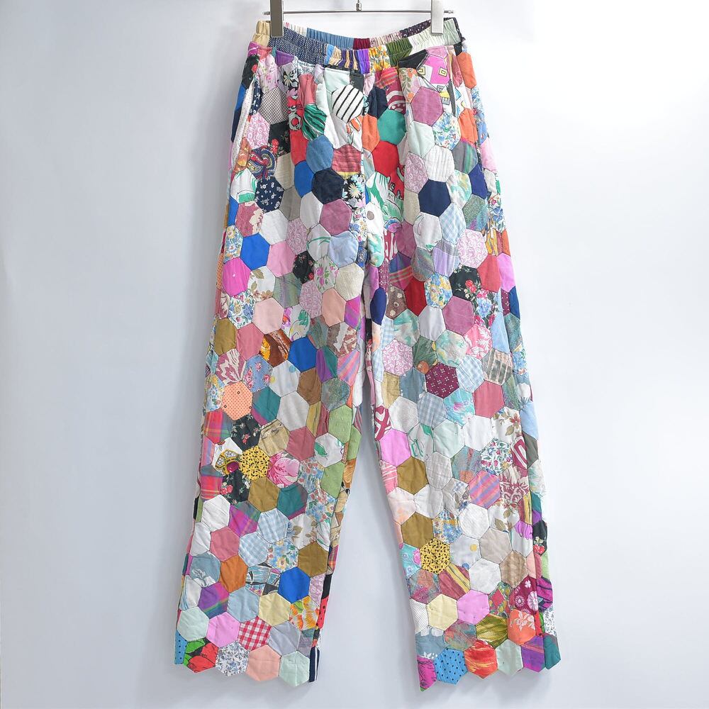 Remake リメイク ハンドメイド ヘキサゴン パッチワーク キルトトップ