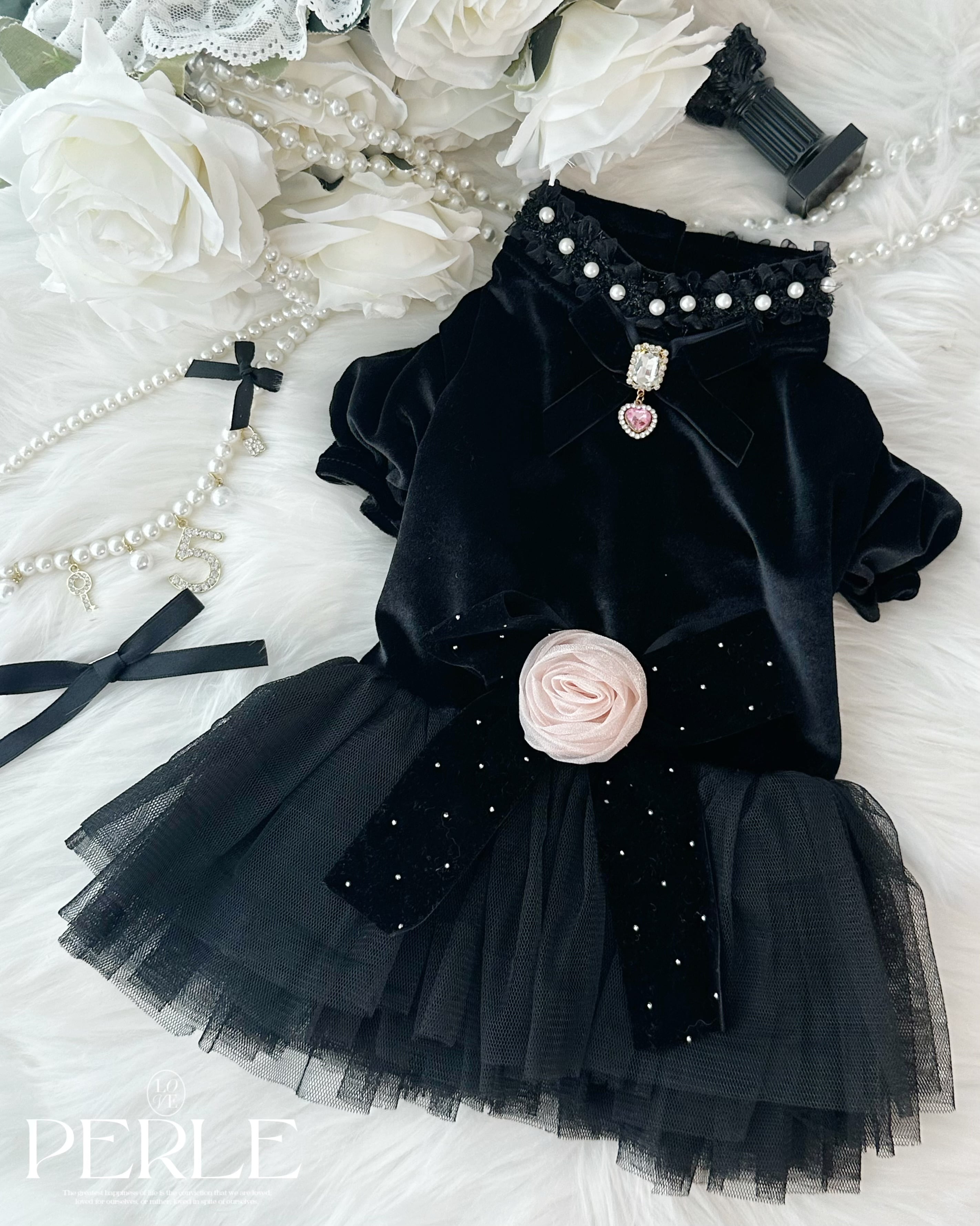 Babypink Flower pet dress