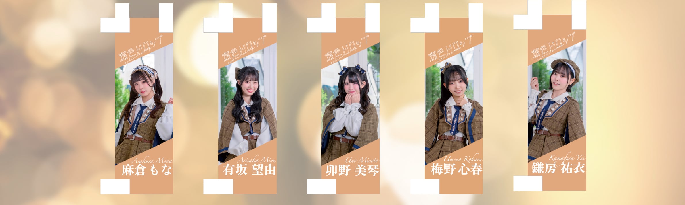 『透色ドロップ  秋の全国ツアー2025メンバー別ミニのぼり』【サイン&宛名入り】