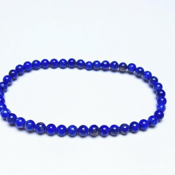 ラピスラズリ ブレスレット 4mm 一点物 メール便可 [M便 1/10] 111-48364