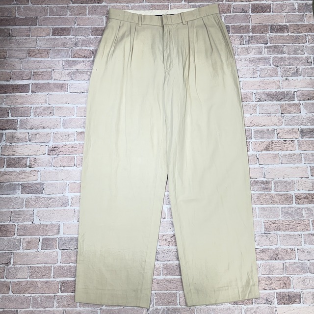 POLO GOLF 2TUCK WHITE SLACKS