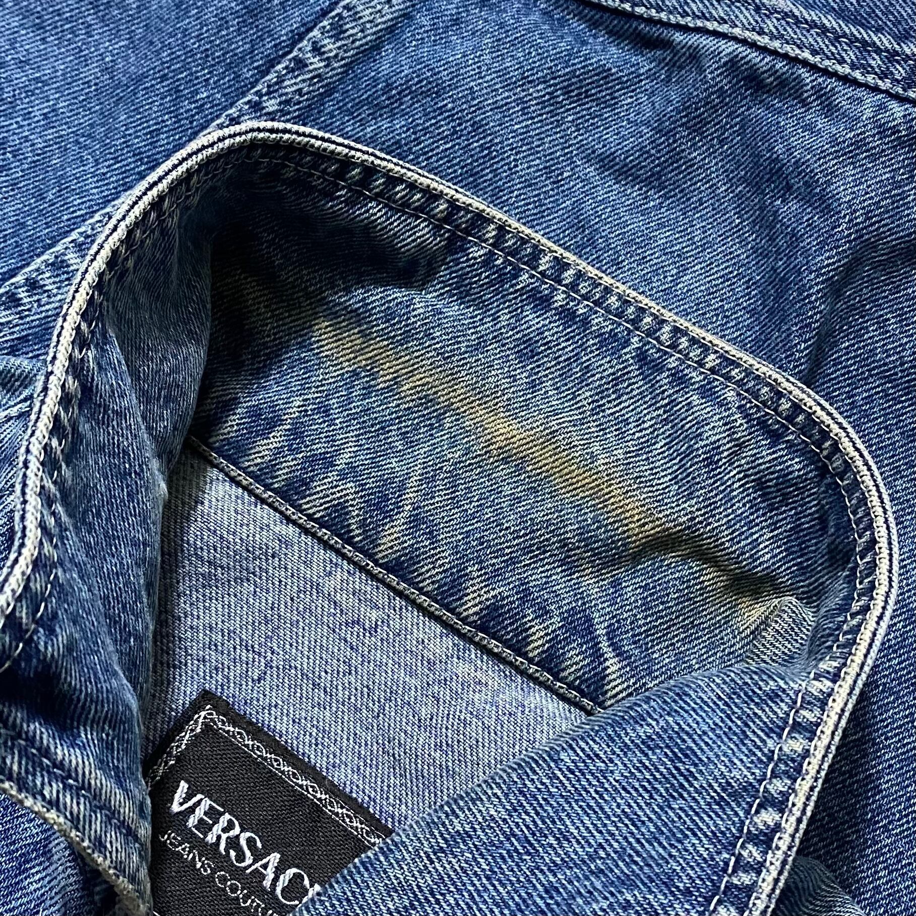 vintage VERSACE JEANS COUTURE denim jacket | NOIR ONLINE vintage VERSACE JEANS COUTURE denim jacket | NOIR ONLINE