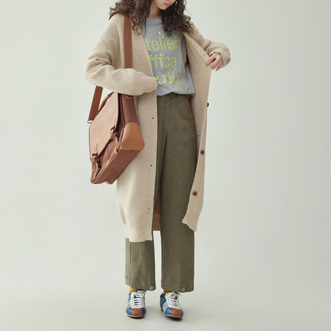 plain long sweater jacket