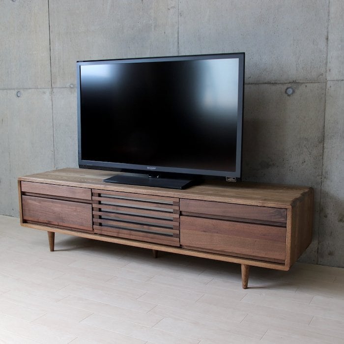 □無垢材 幅150 匠デザイン TVボード ハイタイプ テレビボード 木製