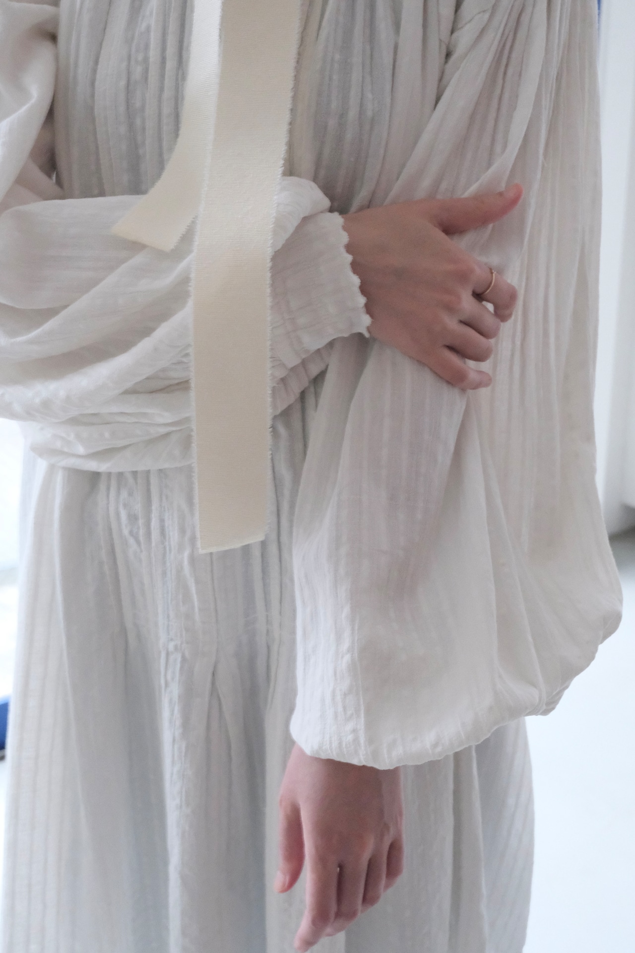 Romanian balloon sleeve rural blouse