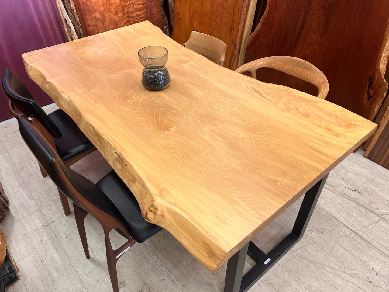 OUTLET】白栃（トチ）_1800×920-840-950×51_新宿店_テーブル天板/一枚