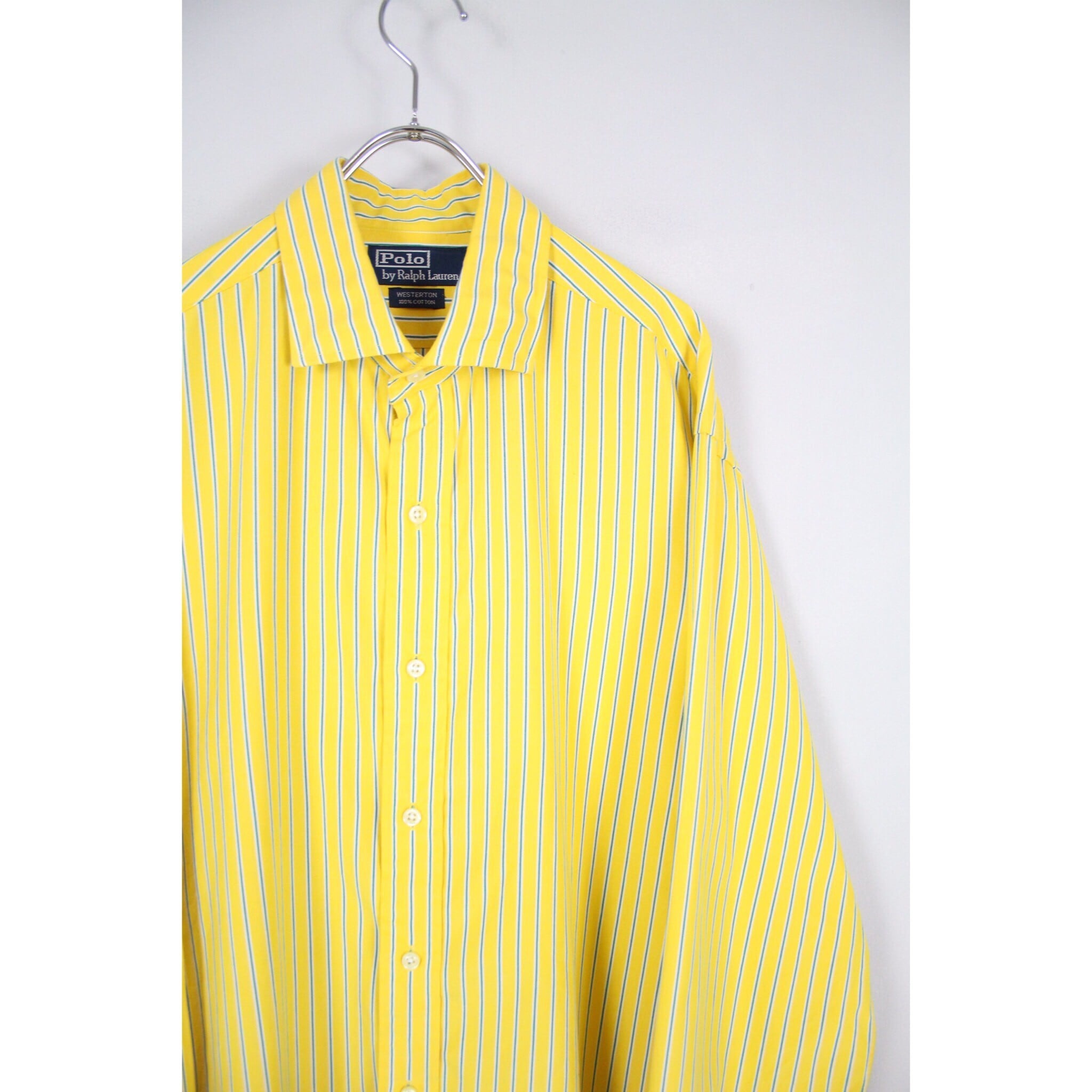 Polo by Ralph Lauren ポニーロゴなし ストライプシャツ イエロー