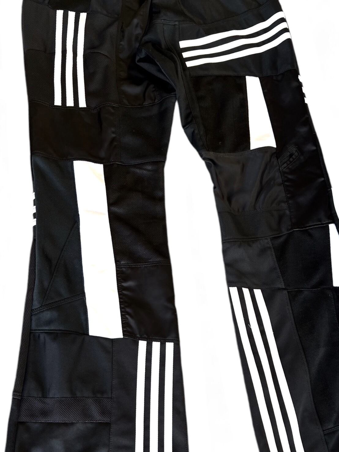 KOH ISHIGURO Upcycled Crazy Patchwork Flare Pants -BLACK- Woman