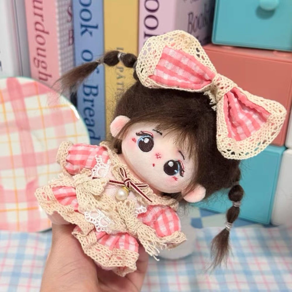 推し活アイテム 撮影用アイテム 10cm 15cm ピンク レース ギンガム