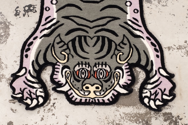 Tibetan Tiger Rug 《Sサイズ•ウール・オリジナル2・アラジングリーン422》チベタンタイガーラグ