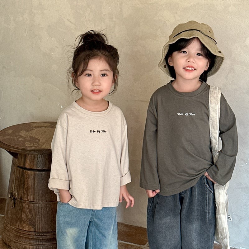 【BABY&KID】秋新作 英字柄長袖シャツ