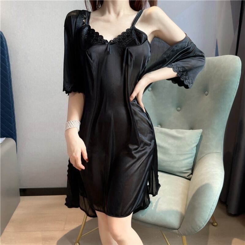 サマースカート ルーズリボンカーディガン 夏物 シルク YY-ファッション17631662653