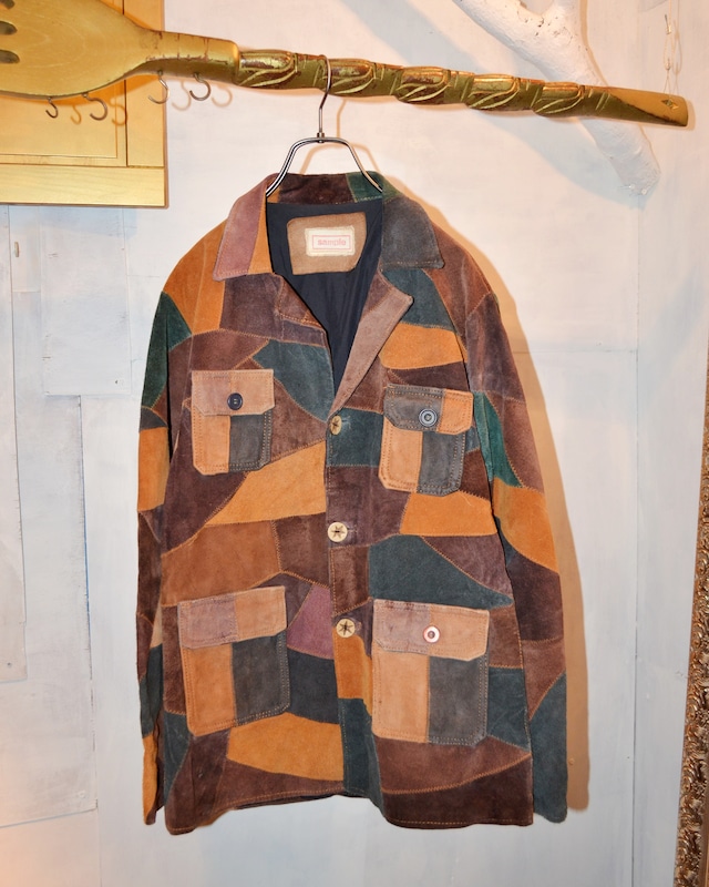 Patchwork Leather Jacket