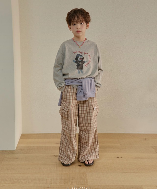 《送料無料》予約:チェックパラシュートパンツ【HIKIKI】