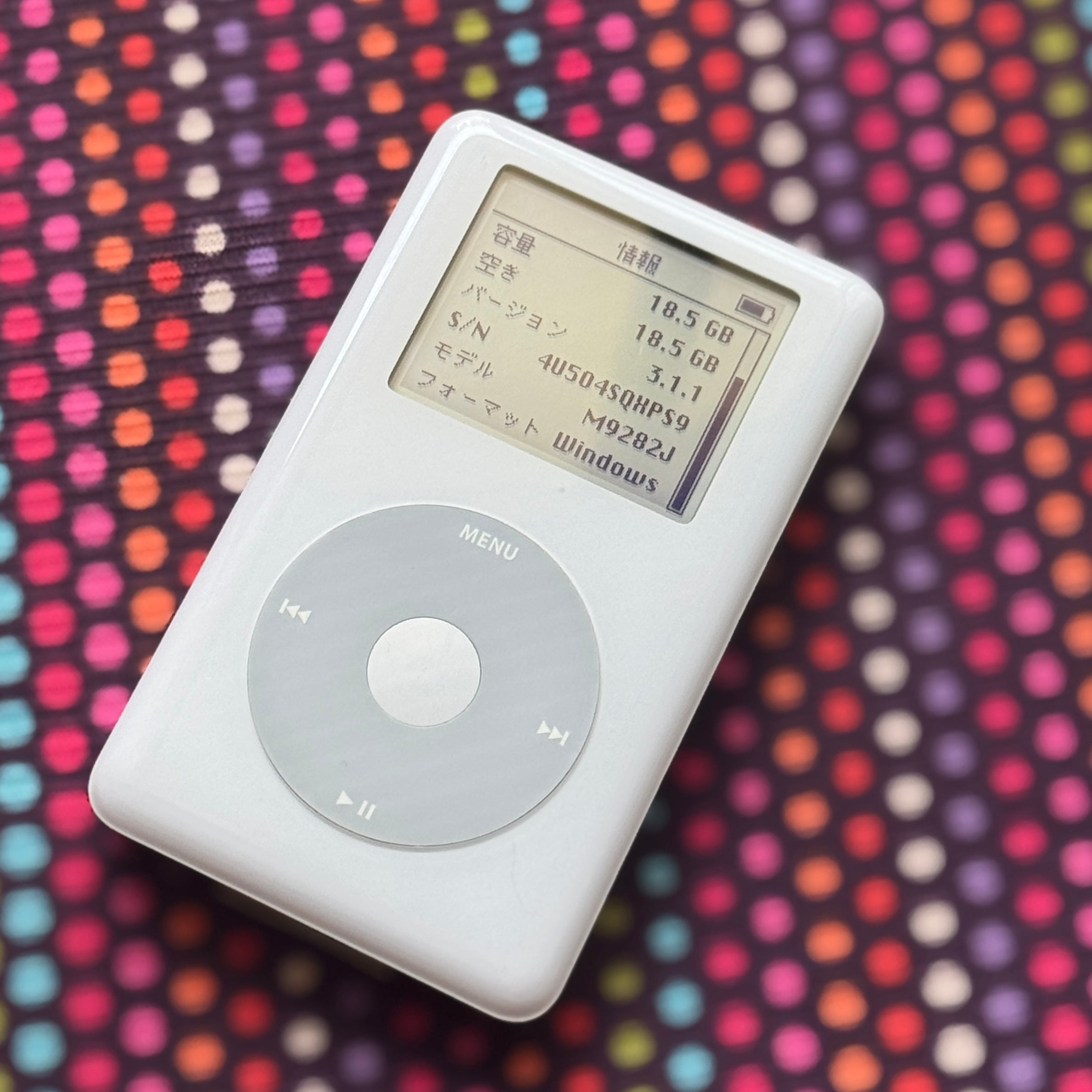 Apple 第4世代 iPod 20GB A1059｜新品バッテリー交換済み | Happy Pod