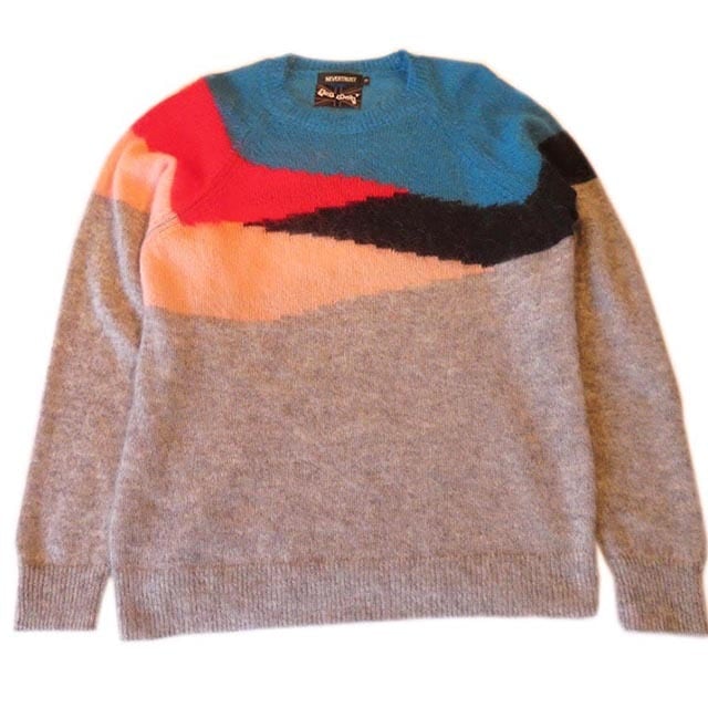 モヘア・ニット・セーター【BLACK MARKET 別注】GRAY | NEVERTRUST モヘア・ニット・セーター【BLACK MARKET 別注】GRAY | NEVERTRUST