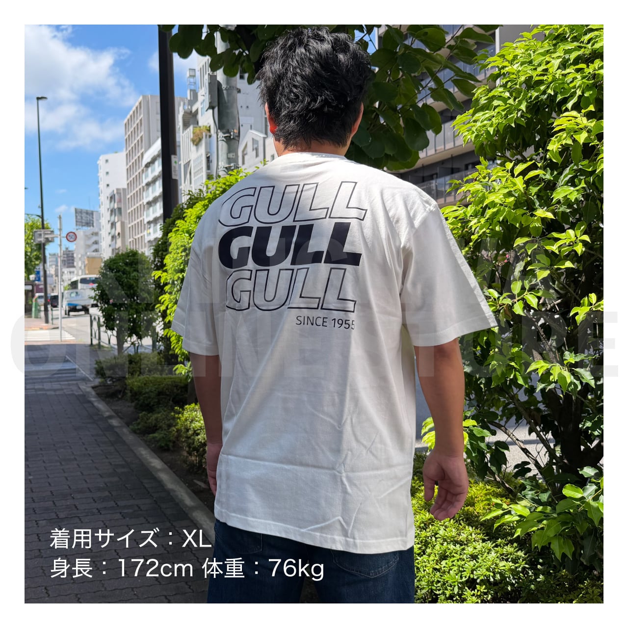 【OnlineStore限定】GULL デザインTシャツ(Tri-GULL)″ バニラホワイト ”