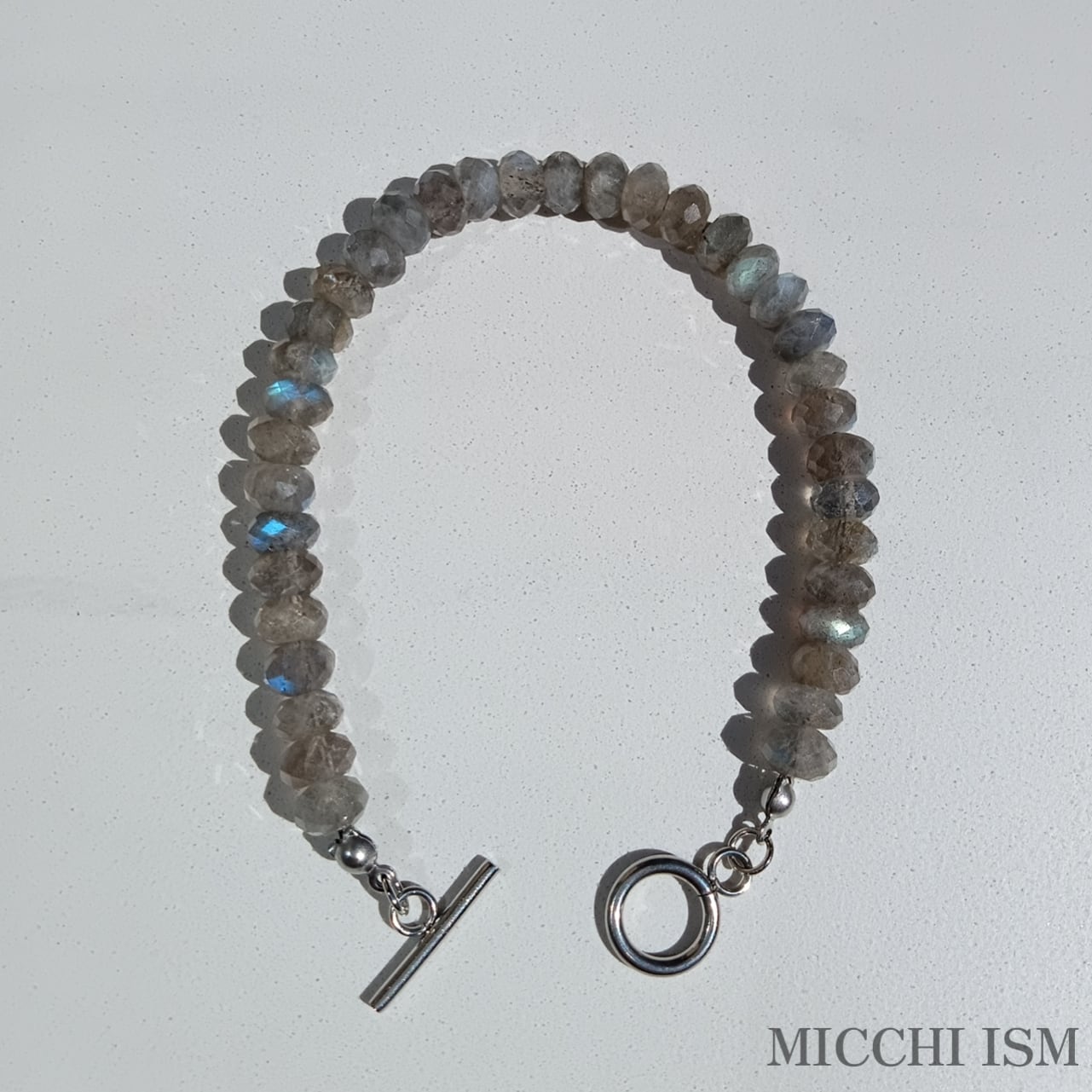 labradorite 天然石 ブレスレット キラキラ アクセサリー セレブ