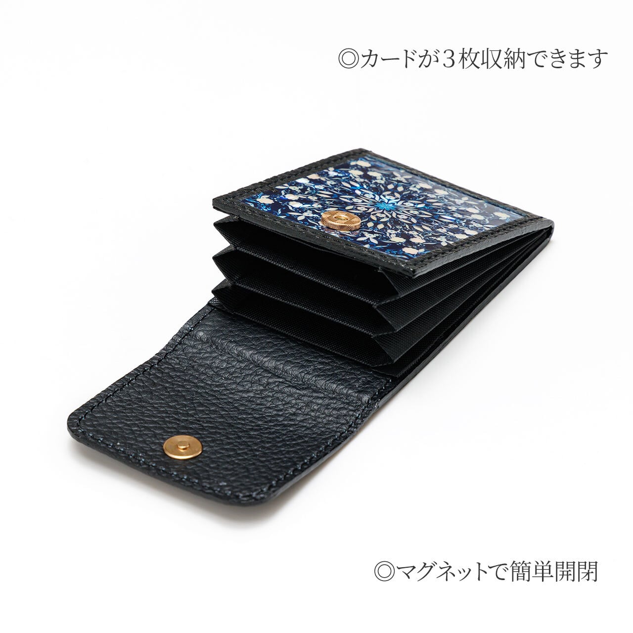 MagSafe 対応 カードケース ☆ 選べる24デザイン ｜ 天然貝 螺鈿アート