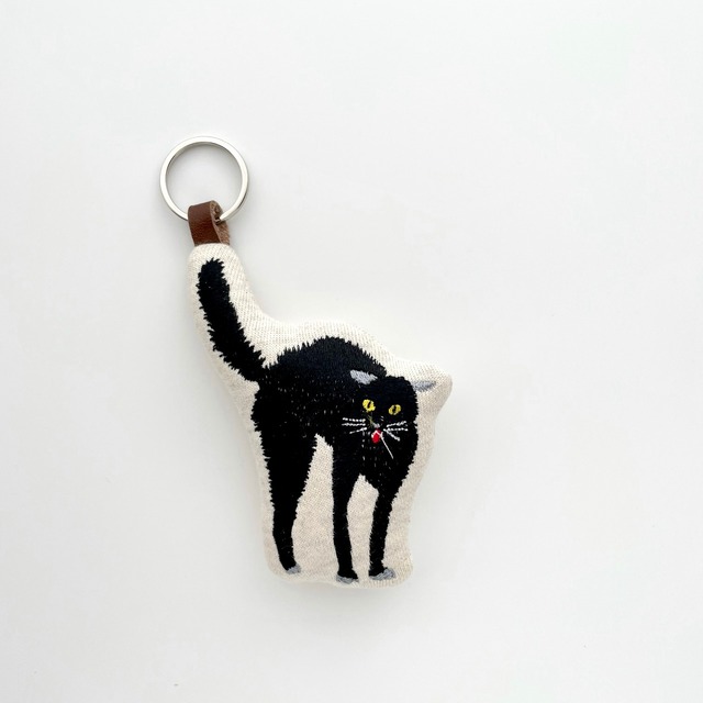 黒猫キーホルダーA