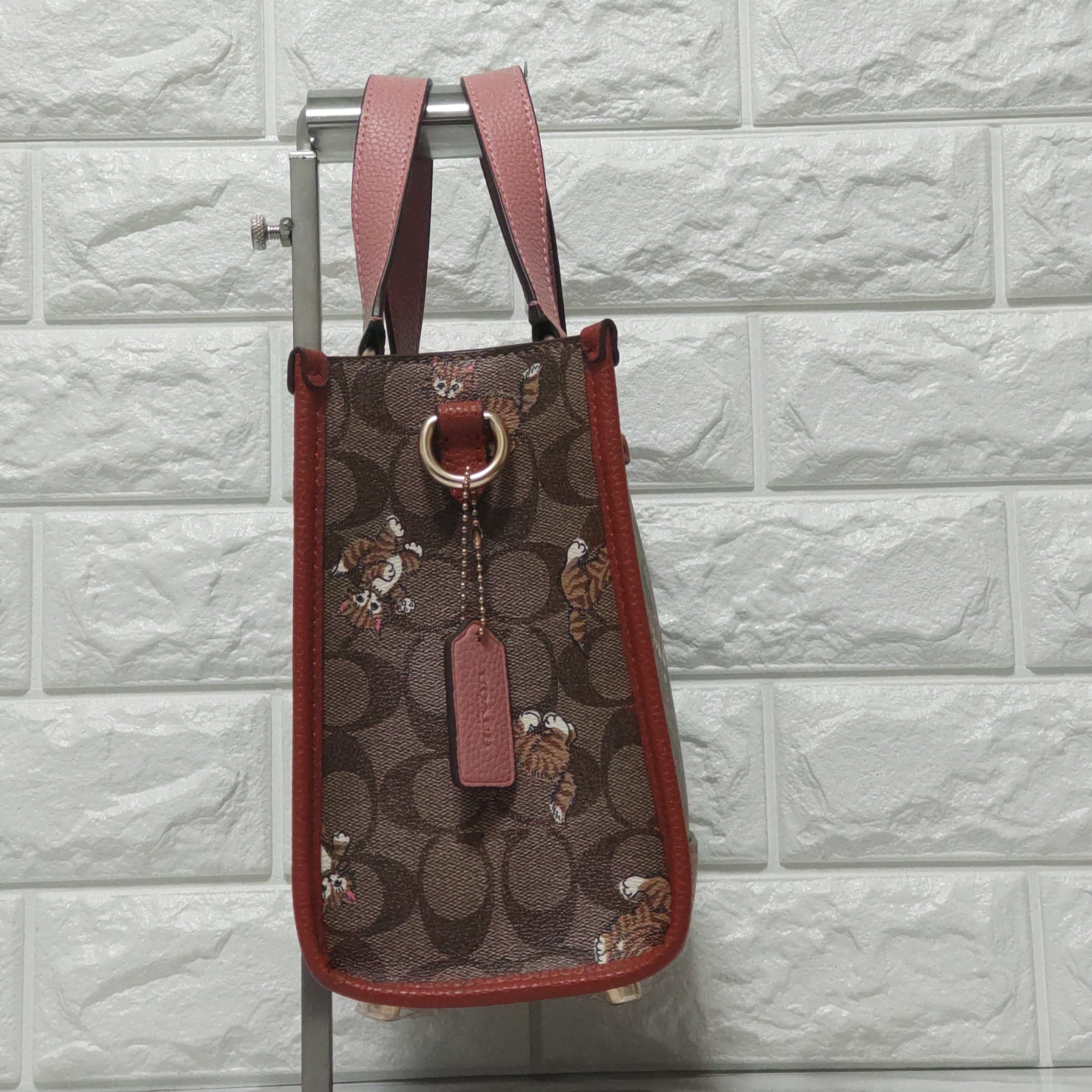 COACH コーチ シグネチャー ダンシング キトゥン プリント 猫 キャット  