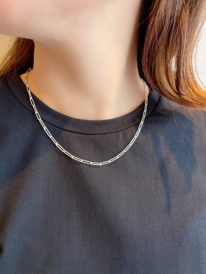 MERAKI /  Paperclip Chain  Necklace (Silver)