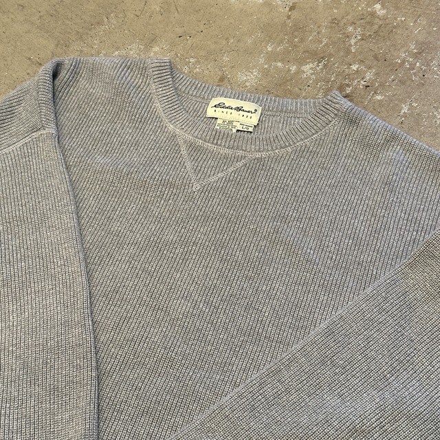 EDDIE BAUER COTTON SWEATER GRAY L