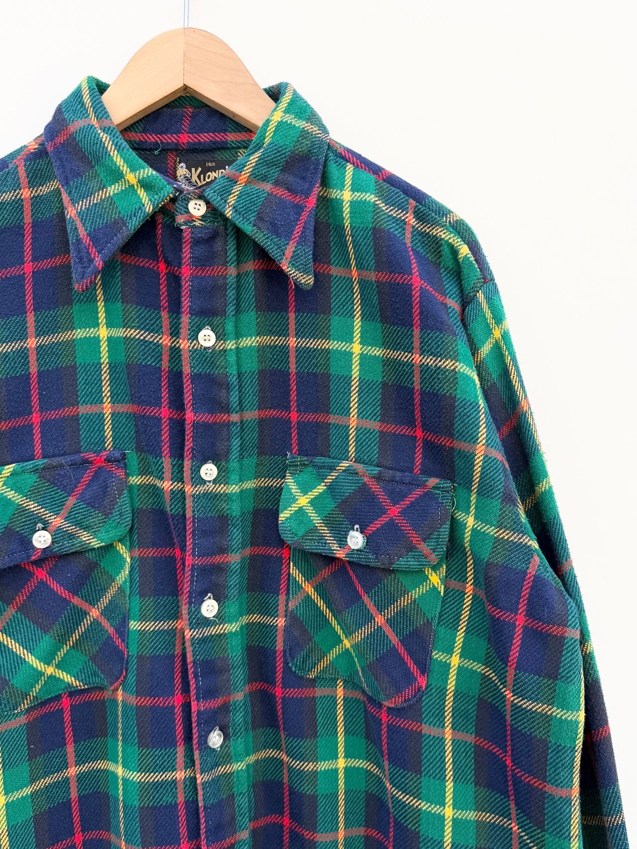 70s KLONDIKE FLANNEL SHIRT Size 16 1/2