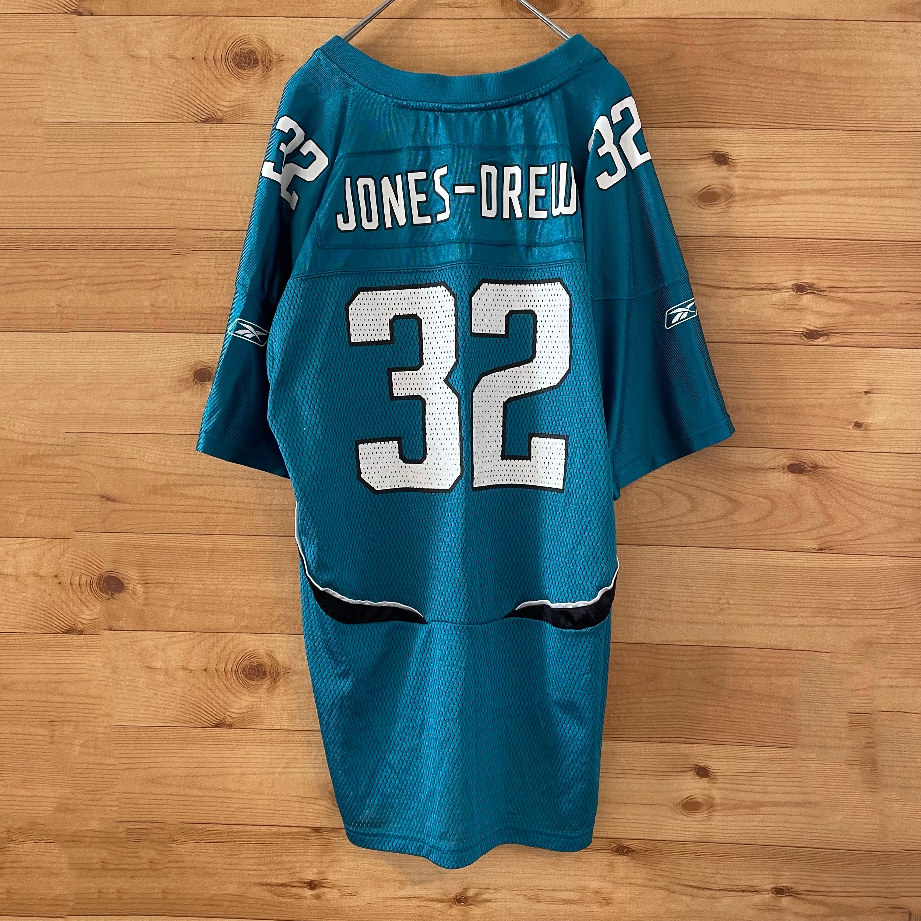 Reebok】NFL ゲームシャツ ナンバリング 32 メッシュ ジャガーズ  