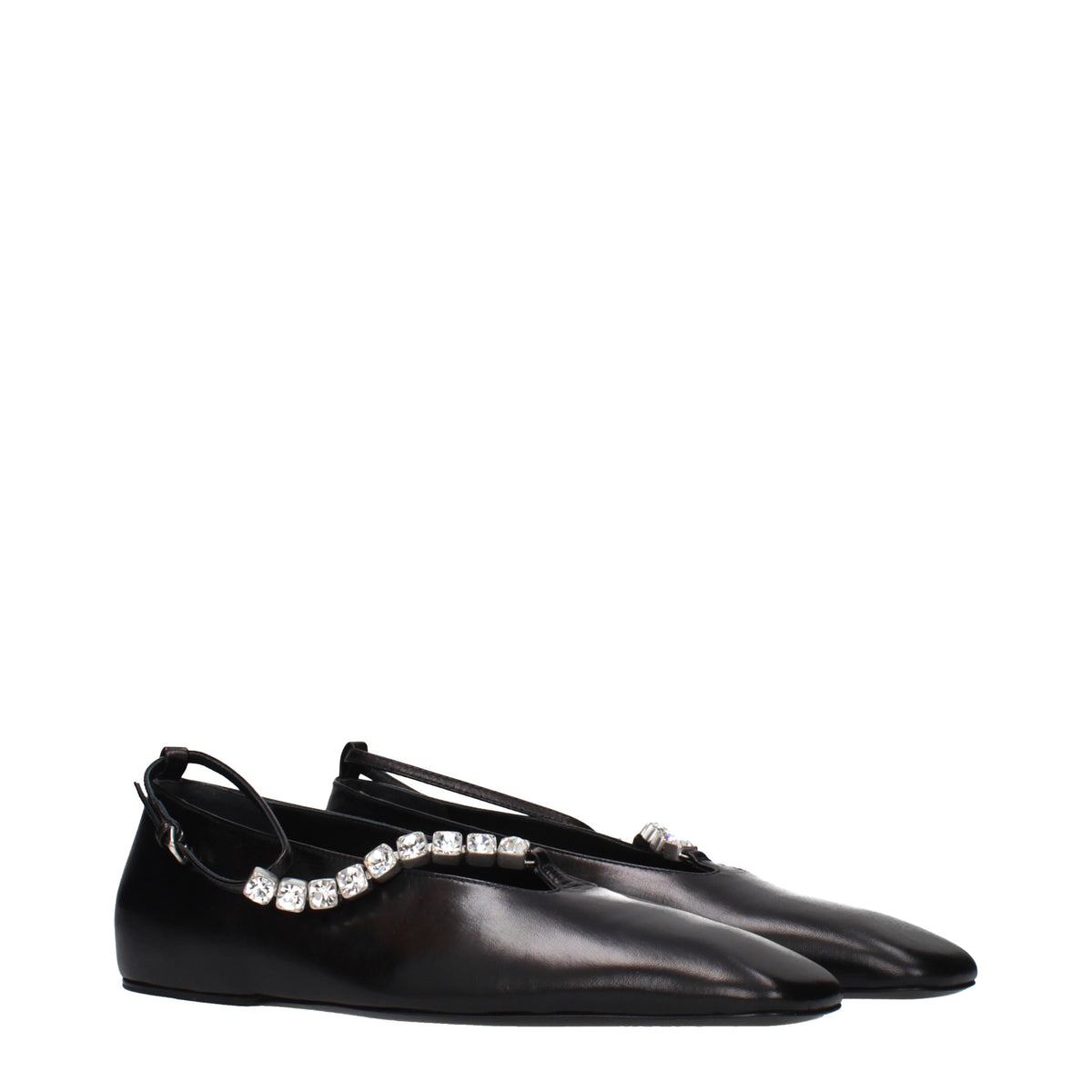 【新品】JIL SANDER ジルサンダー レディース バレエシューズ レザー ブラック WZ0021P4864001