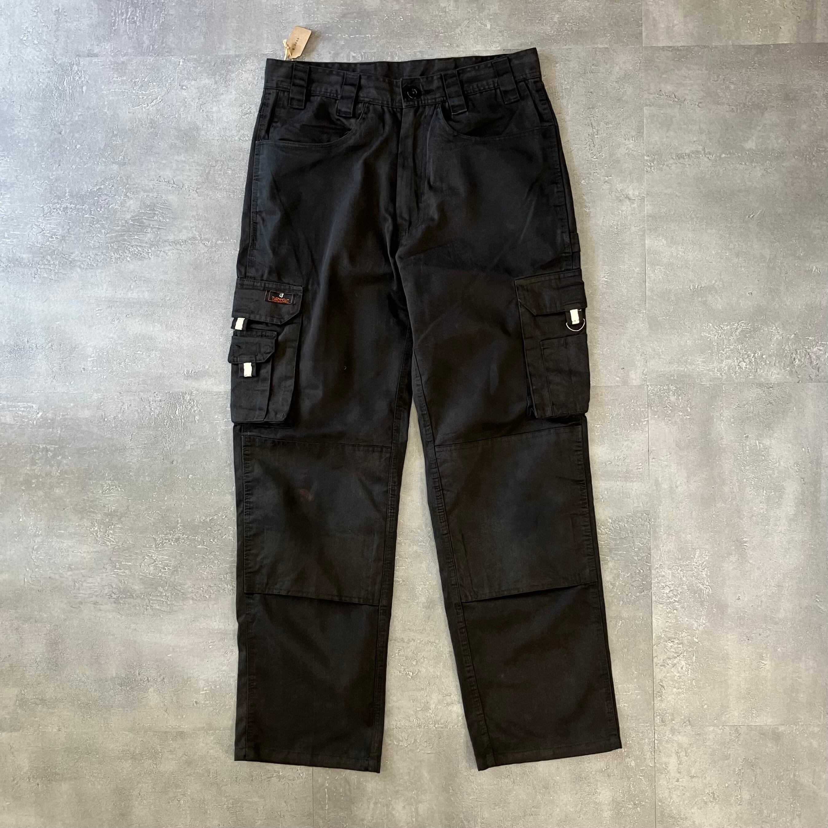 《実寸w31l29》TURNHOUT 90s~ ワークパンツ ブラック No.2925
