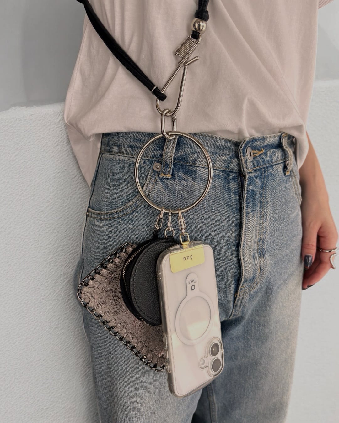 Hook Design Phone Shoulder - スマホショルダー -