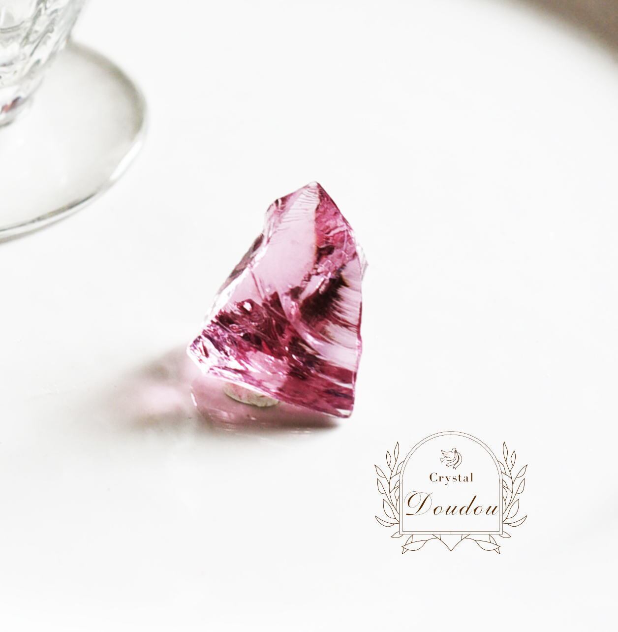 アンダラクリスタル 超希少 美粒チェリーピンク〔sa3499