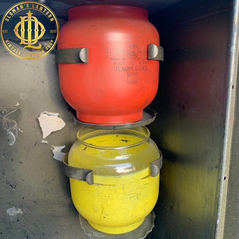 FEUERHAND 純正 アーミーBOX ケース グラス 2個 ランタン無 ⑪ FEUERHAND 純正 アーミーBOX ケース グラス 2個 ランタン無 ②