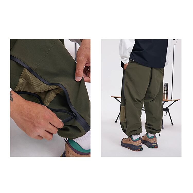 ★COLOR CONTRAST SPLICING BEAM FEET CASUAL SPORTS PANTS　　　A0700