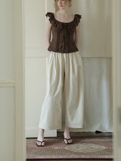 Brun Shirring Frill Blouse F0709