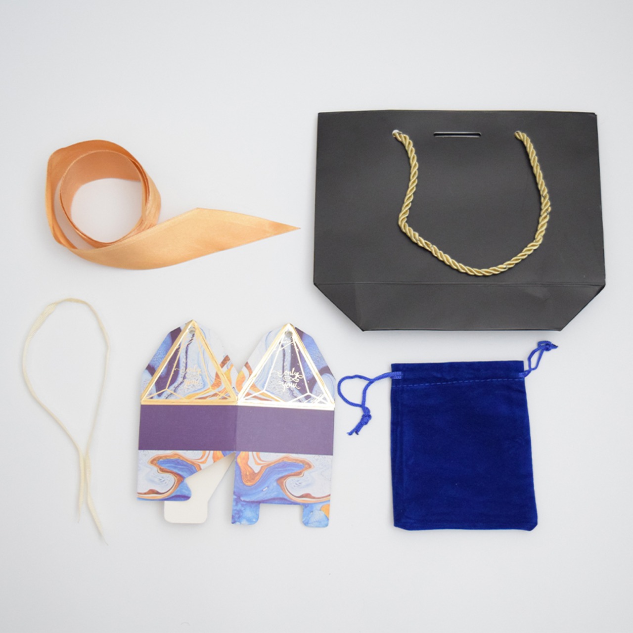 ラッピングセット（ステンドグラス調BOX・巾着袋付き）包装セット