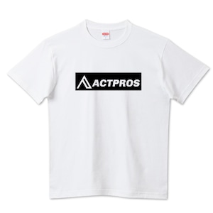 【KID'S】ACTPROS ボックスロゴ 5.6ハイクオリティーTシャツ（United Athle） ホワイト【9colors】