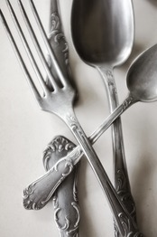 フランス 19世紀 エタン アカンサスとロカイユとロココ的スプーン アンティーク