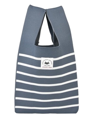 ニットトートバッグ　マチルダさん柄　猫