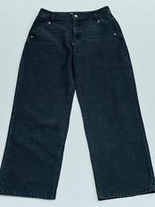 Washed Wide Straight Denim